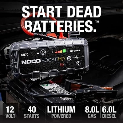 NOCO BOOST - GB70 -  2000 Amp 12-Volt, Lithium Jump Starter Pack pa2