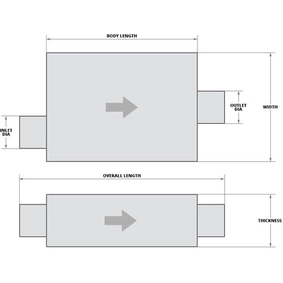 Stainless Steel Muffler - WALKER USA - 21192 pa7