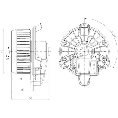 New Blower Motor With Wheel by TYC - 700215 pa1