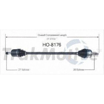 TRAKMOTIVE - HO8176 - New CV Shaft pa2