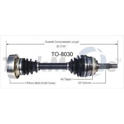 TRAKMOTIVE - TO8030 - CV Axle Shaft pa2