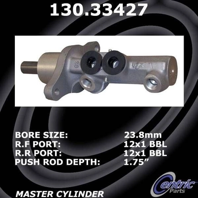 New Master Cylinder by CENTRIC PARTS - 130.33427 pa4