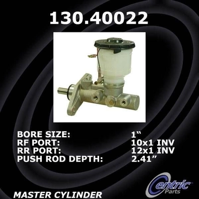 New Master Cylinder by CENTRIC PARTS - 130.40022 pa4