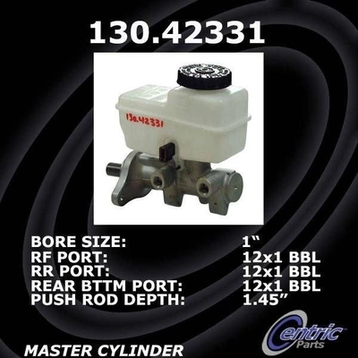 New Master Cylinder by CENTRIC PARTS - 130.42331 pa3