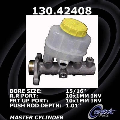 New Master Cylinder by CENTRIC PARTS - 130.42408 pa6