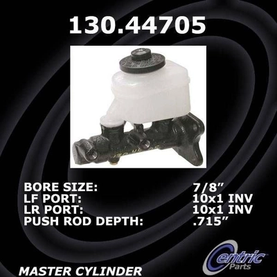 New Master Cylinder by CENTRIC PARTS - 130.44705 pa10