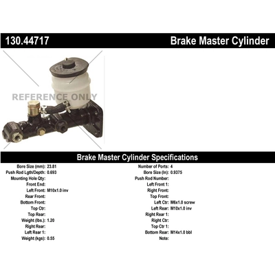 New Master Cylinder by CENTRIC PARTS - 130.44717 pa2