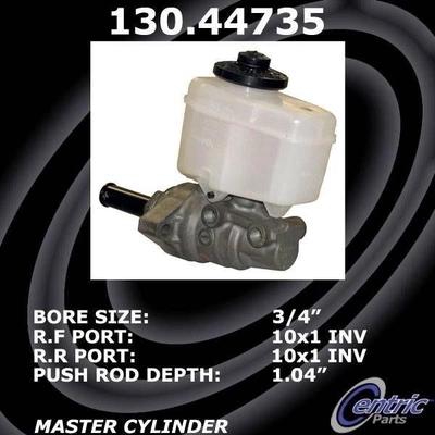 New Master Cylinder by CENTRIC PARTS - 130.44735 pa4