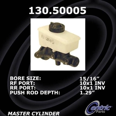 New Master Cylinder by CENTRIC PARTS - 130.50005 pa3