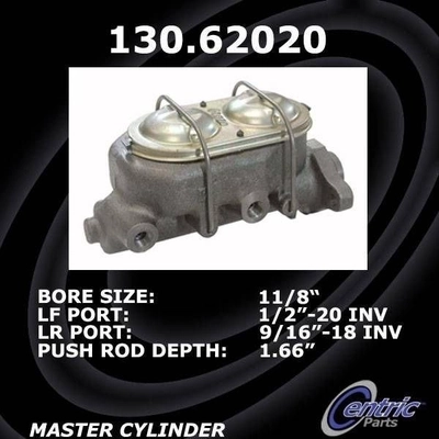 New Master Cylinder by CENTRIC PARTS - 130.62020 pa3