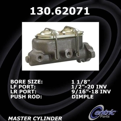 New Master Cylinder by CENTRIC PARTS - 130.62071 pa3