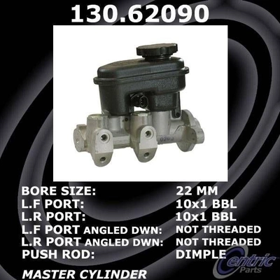 New Master Cylinder by CENTRIC PARTS - 130.62090 pa3