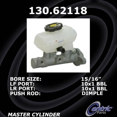 New Master Cylinder by CENTRIC PARTS - 130.62118 pa4