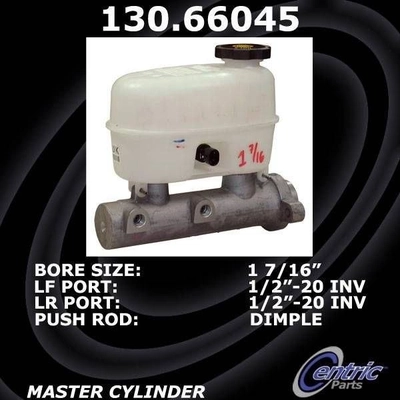 New Master Cylinder by CENTRIC PARTS - 130.66045 pa4