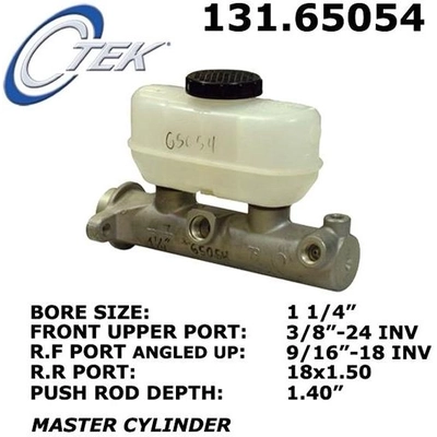 New Master Cylinder by CENTRIC PARTS - 131.65054 pa8