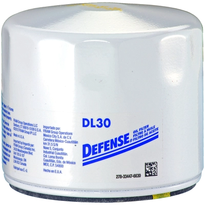 DEFENSE - DL30 - Engine Oil Filter pa1