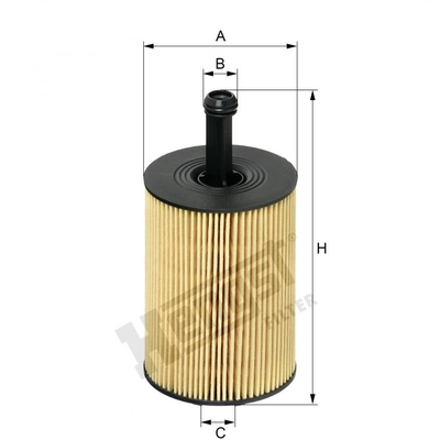 HENGST FILTER - E19H-D83 - Oil Filter Insert With Gasket Set pa1