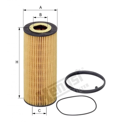 HENGST FILTER - E864H-D184 - Oil Filter Insert With Gasket Set pa2