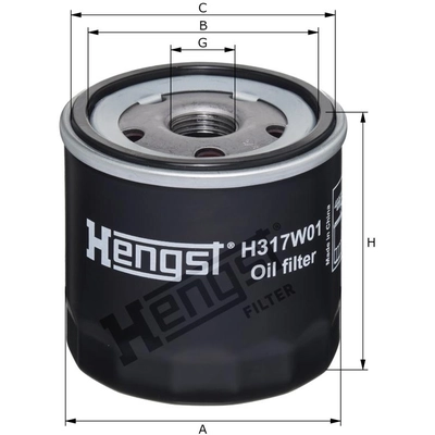 HENGST FILTER - H317W01 - Oil Spin-On Filter pa1