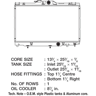 Radiator by CSF - 2473 pa3