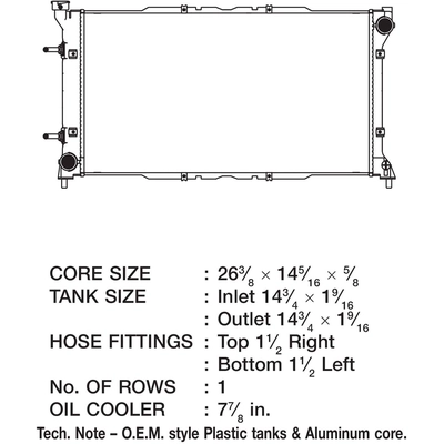 Radiator by CSF - 2619 pa2