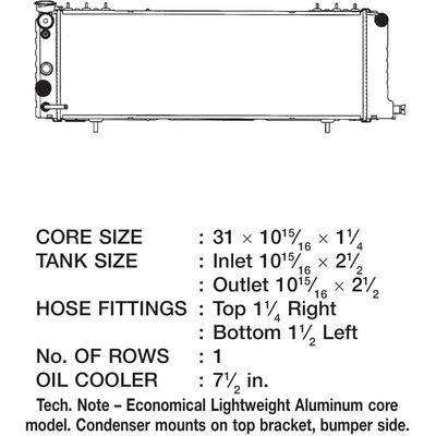 Radiator by CSF - 3251 pa1