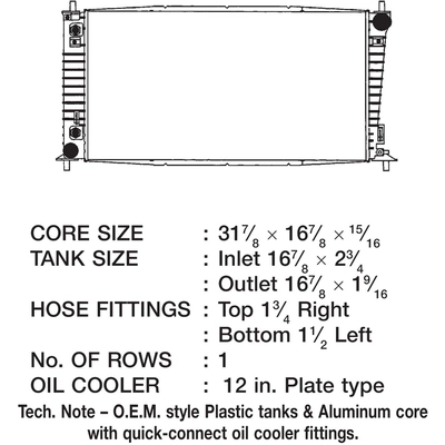 Radiator by CSF - 3276 pa3