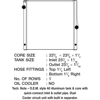 Radiator by CSF - 3632 pa2