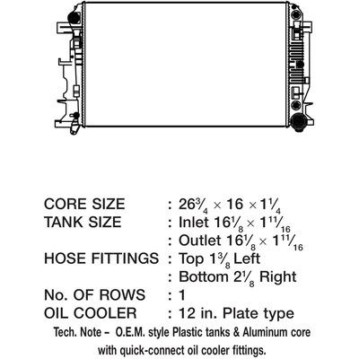 Radiator by CSF - 3660 pa2