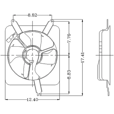 Radiator Fan Assembly by GLOBAL PARTS DISTRIBUTORS - 2811351 pa1