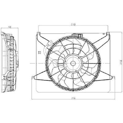 Radiator Fan Motor Assembly - HY3117100 pa1