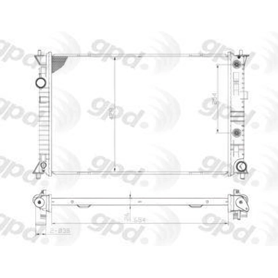 Radiator by GLOBAL PARTS DISTRIBUTORS - 2856C pa1