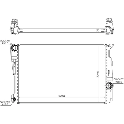 Radiator by NISSENS - 60809 pa2