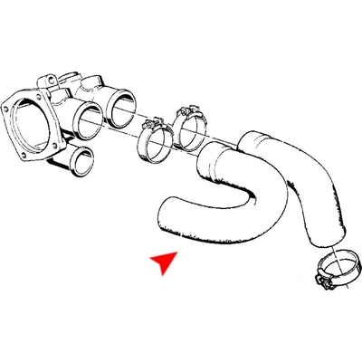 Radiator Or Coolant Hose by URO - 11531266459 pa3