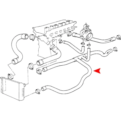 Radiator Or Coolant Hose by URO - 11531726506 pa2