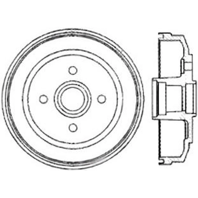 Rear Brake Drum by CENTRIC PARTS - 123.50006 pa3