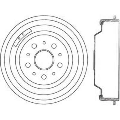 Rear Brake Drum by CENTRIC PARTS - 123.61002 pa1