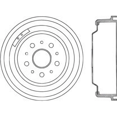 Rear Brake Drum by CENTRIC PARTS - 123.61005 pa2