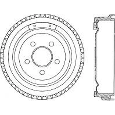 Rear Brake Drum by CENTRIC PARTS - 123.61035 pa1