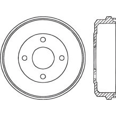 Rear Brake Drum by CENTRIC PARTS - 123.61039 pa2