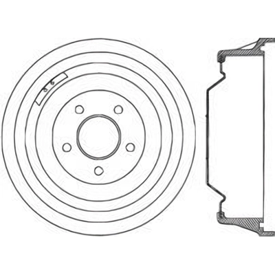 Rear Brake Drum by CENTRIC PARTS - 123.62002 pa1