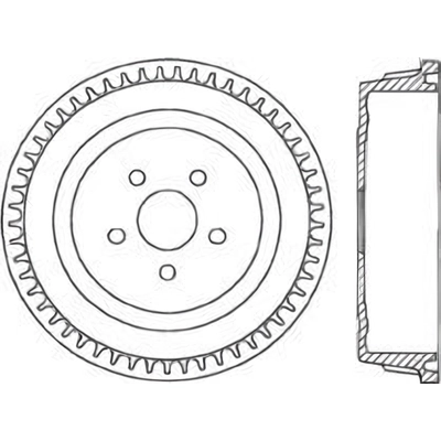 Rear Brake Drum by CENTRIC PARTS - 123.67028 pa1