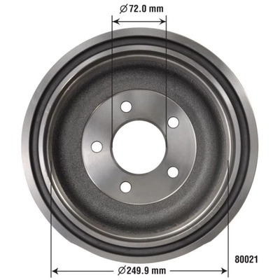 ULTRA - 80021 - Rear Brake Drum pa2