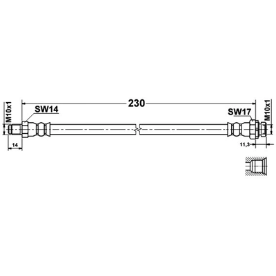 ATE - 331277 - Brake Hose pa1