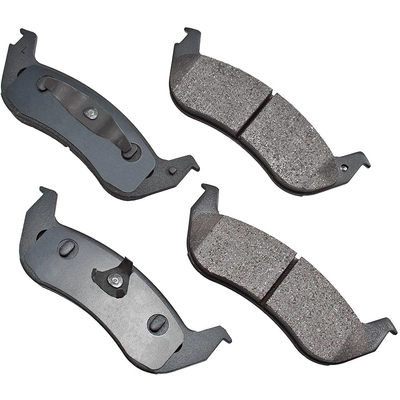 Rear Ceramic Pads by AKEBONO - ACT1040 pa6