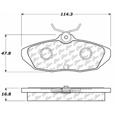 Rear Ceramic Pads by CENTRIC PARTS - 103.05990 pa2