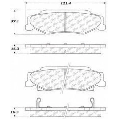 Rear Ceramic Pads by CENTRIC PARTS - 103.07320 pa1