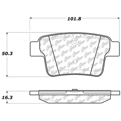 Rear Ceramic Pads by CENTRIC PARTS - 103.10710 pa1