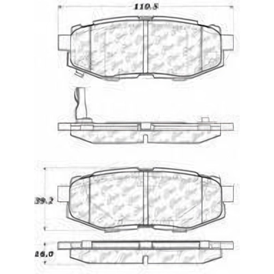 Rear Ceramic Pads by CENTRIC PARTS - 103.11240 pa1