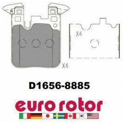 Rear Ceramic Pads by EUROROTOR - ID1656 pa2